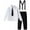 Black#183, variant on LIIPEE Boys Outfits Solid Color Long Sleeve Turndown Collar Button Shirt Suspenders Pants Set Toddler Comfort Casual Daily Party Photoshoot Outfit,Black,4-5 Years