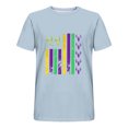 thumbnail image 3 of Jinhomg Mens Funny Party Tee Shirt 2025 Fashion Mardi Gras Print Tops Big and Tall Casual Short Sleeve Crew Neck Holiday T-Shirts Tuesday Carnival Wear Deal of The Day Prime Today Light Blue XXXL, 3 of 4