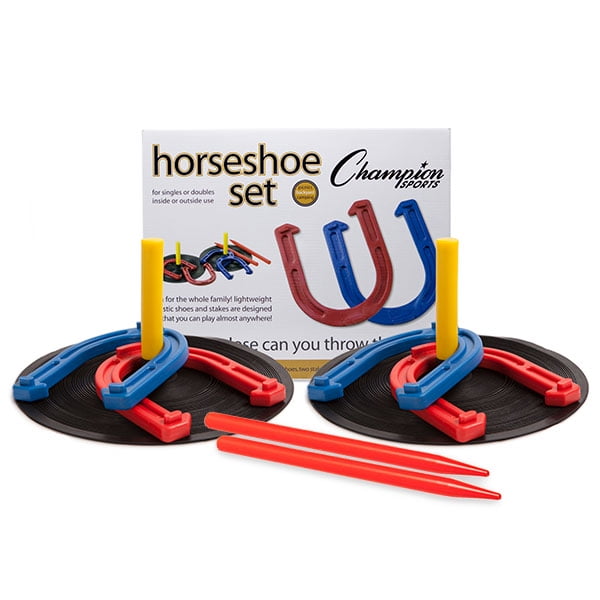 Sports Indoor/outdoor Rubber Base Horseshoe Ring Set 