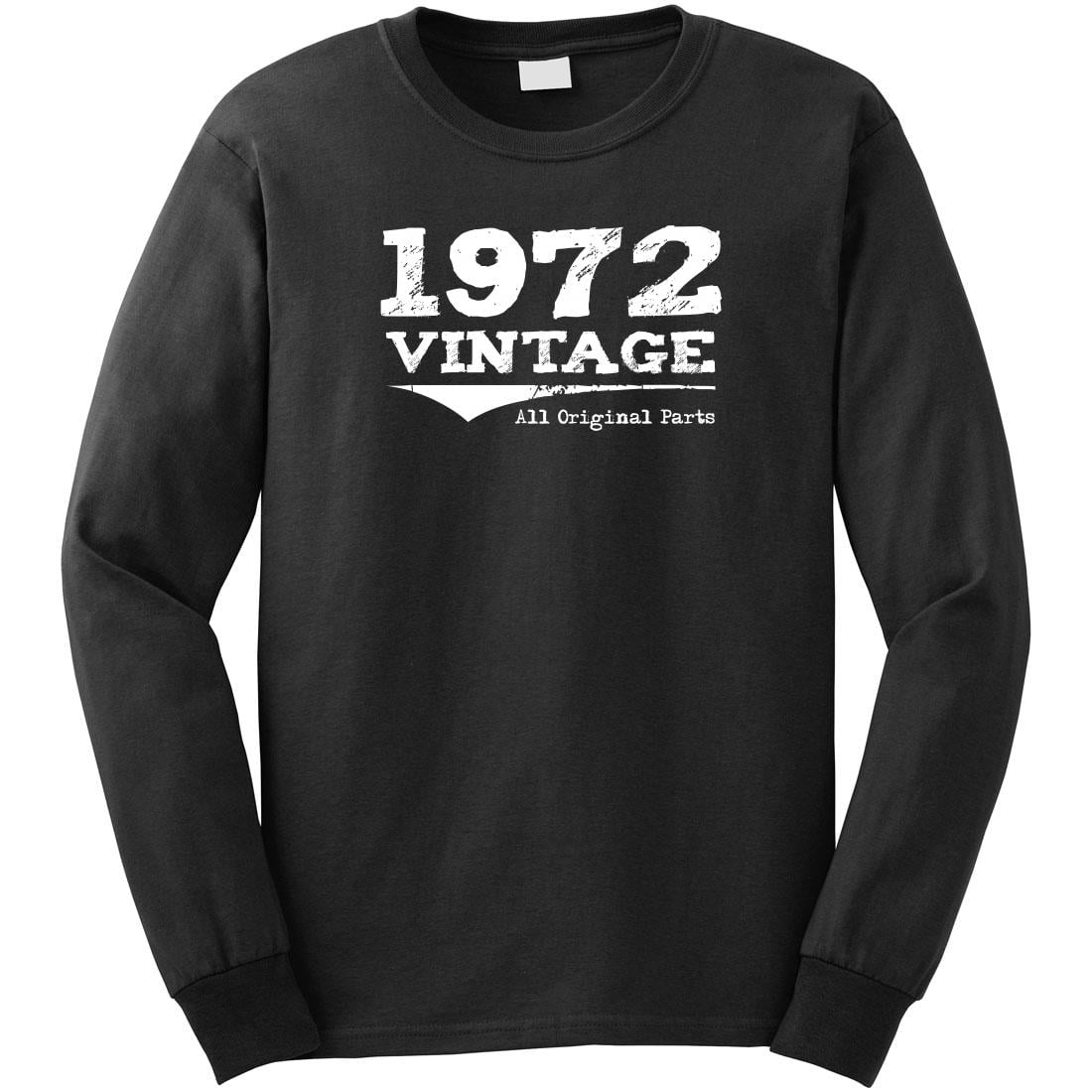 Vintage 1972 All Original Parts Long Sleeve Shirt - ID: 943 - Walmart.com