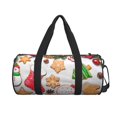 thumbnail image 3 of Hirioo Christmas Gingerbread Cookies for Round Large Capacity Travel Luggage Bag Weekend Getaway Bag for Gym Beach Swim Bag Men Women, 3 of 7