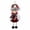 B, variant on AYktou Mini Felt Christmas Ornaments 3.1*7.5in Santa Snowman Long Bead Legs Pendant Christmas Hanging Ornament Car Accessories for Craft Christmas Decor