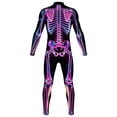 thumbnail image 3 of JAJAHO Kids 3D Skeleton Jumpsuit Boys Girls Halloween Jumpsuit Zipper Front Dress Up Onesies 7-14Y, 3 of 5