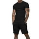 thumbnail image 5 of Pantalones cortos de manga corta para hombre, traje deportivo y de ocio de dos piezas Pompotops  oipoqjl35232, 5 of 9
