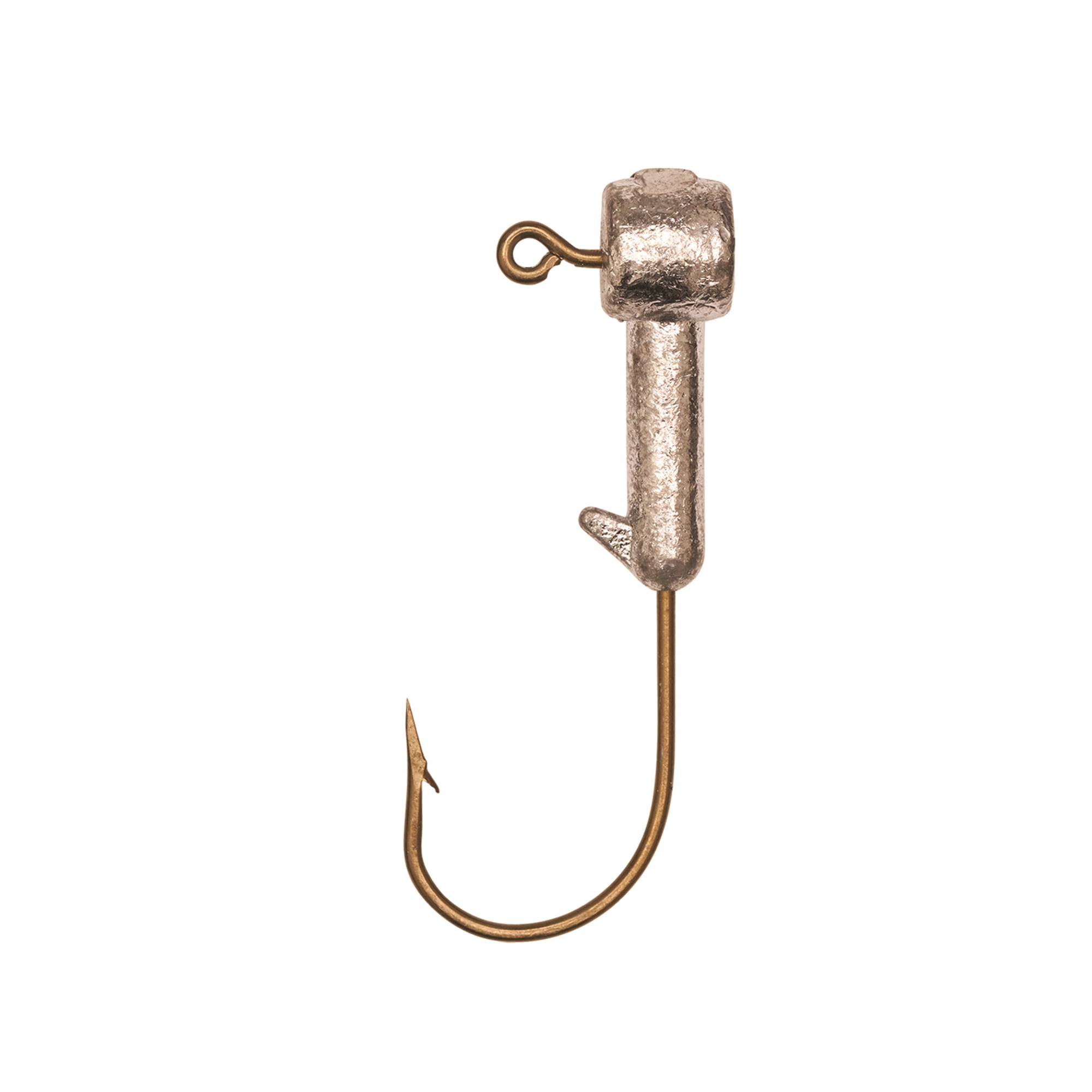 Eagle Claw Grub Jig Head Fishing Hook, Unpainted, 1/8 oz., BFH18