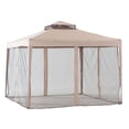 thumbnail image 2 of Sunjoy 10x10 Hampton Softtop Steel Gazebo with Netting, 2 of 6