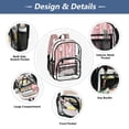 thumbnail image 5 of PVC Transparent Backpacks Clear Backpack for Travel and Outings Ice Cream Pattern with Striped, 5 of 7