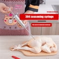 thumbnail image 4 of Herramienta de relleno de pollo de acero inoxidable Carne de carne BBQ Barbacoa A la parrilla Marinaria Flavoring Kit desmontable Partido Cocina Suministros de cocina Jumpingount HA012165-00B, 4 of 7