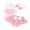 Pink, variant on LMLYSoH Baby Girl 3Pcs Summer Outfits, Sleeveless Heart Embroidery Tank Tops Shorts Headband Set Infant Clothes