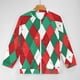 thumbnail image 3 of Abrigo navideño para hombre, estampado 3D, ropa informal, manga corta, cuello redondo, cremallera, camisa, 3 of 4