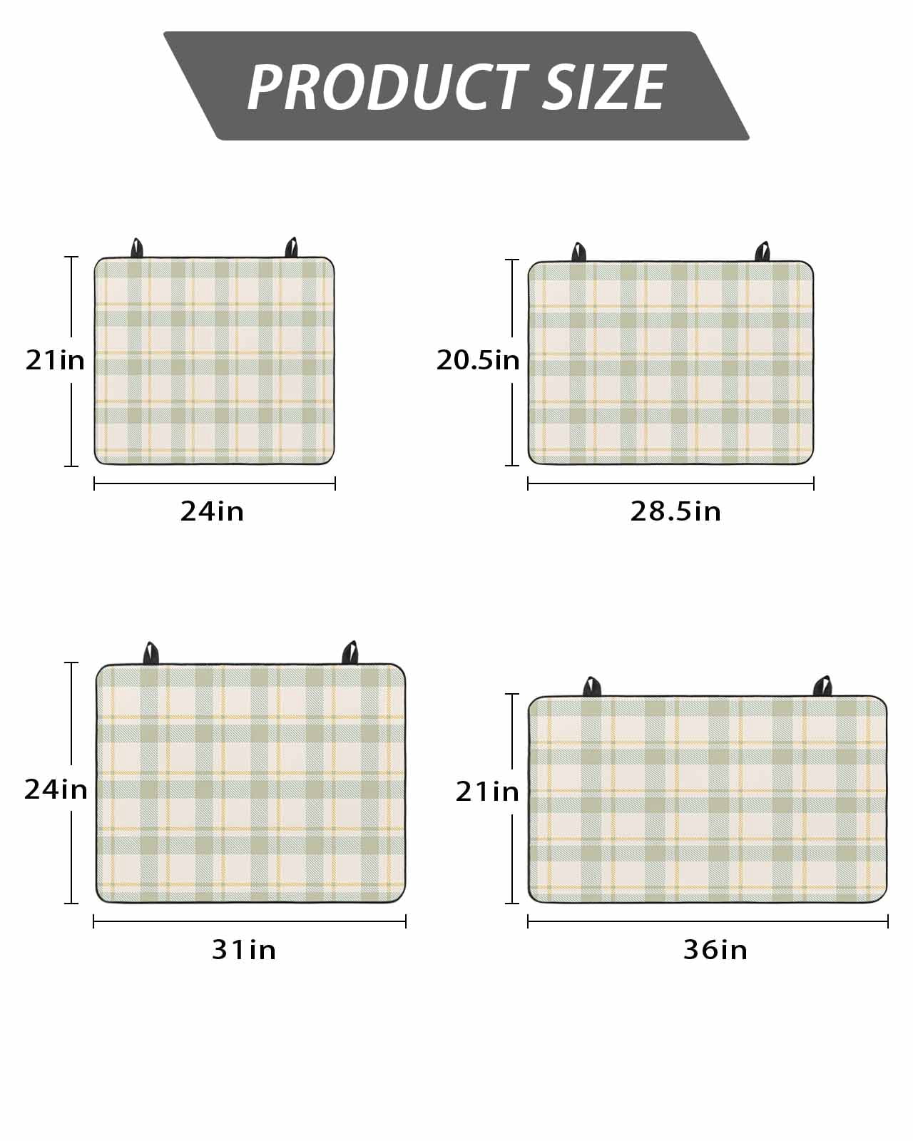 Stove Top Covers for Electric Stove, Farmhouse Grid, Glass Stovetop Cover Protector, Country Minimalistic Geometric Plaid Lattice Induction Cooktop Protector Oven Mat for Kitchen Countertop 24"x21"