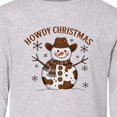thumbnail image 4 of Inktastic Howdy Christmas Western Snowman Long Sleeve Youth T-Shirt, 4 of 5