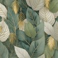 thumbnail image 1 of Papel tapiz WALL-KNACK verde, amarillo y hojas doradas autoadhesivo, 1 of 7