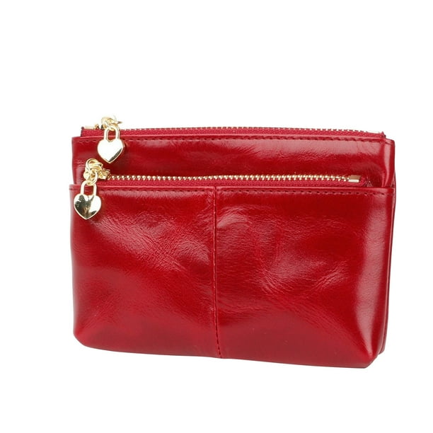 Cartera pequeña para tarjetas, monedero, minicartera con cremallera, versión coreana, cartera para mujer