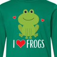 thumbnail image 4 of Inktastic I Love Frogs Long Sleeve Youth T-Shirt, 4 of 5