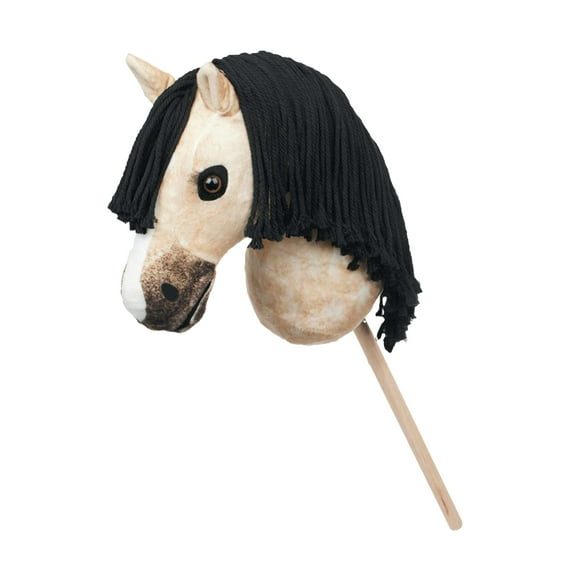 LeMieux Hobby Horse Dream - Pretty Dun - Detachable Pole - Realistic Head - Perfect for Kids - Suitable for Ages 3 