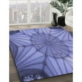 thumbnail image 3 of Ahgly Company Machine Washable Indoor Rectangle Transitional Deep Periwinkle Purple Area Rugs, 2' x 3', 3 of 7