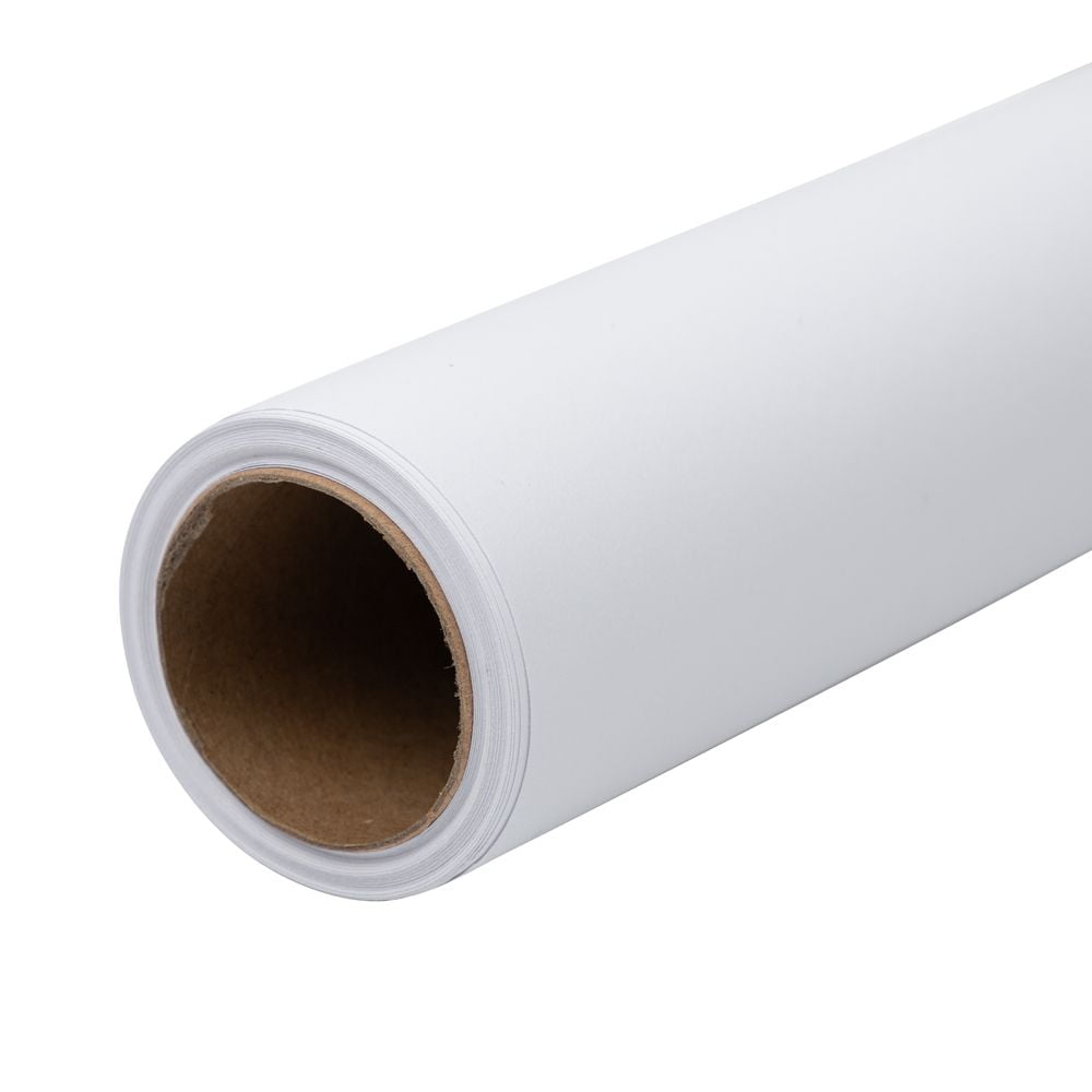 JAM Paper Matte Wrapping Paper, 26.3 Sq ft, Matte White, Roll 1 Pack