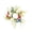 Multicolor, variant on Independence Day Wreath 4th of July Decorations Patriotic Decor Memorial Day USA Flag Tricolor Daisies Candle Wreath for Table Party Decoration