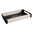 thumbnail image 2 of Oefntac Wood Serving Tray Metal Handle Kitchen Decorative Organizer Farmhouse Breakfast Coffee Table Dessert Plate, 2 of 6