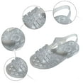 thumbnail image 5 of BAnala Kids Sandals Baby Girls and Toddler Jelly Fisherman Sandals, Ombre Multicolor Clear,2.5, 5 of 5