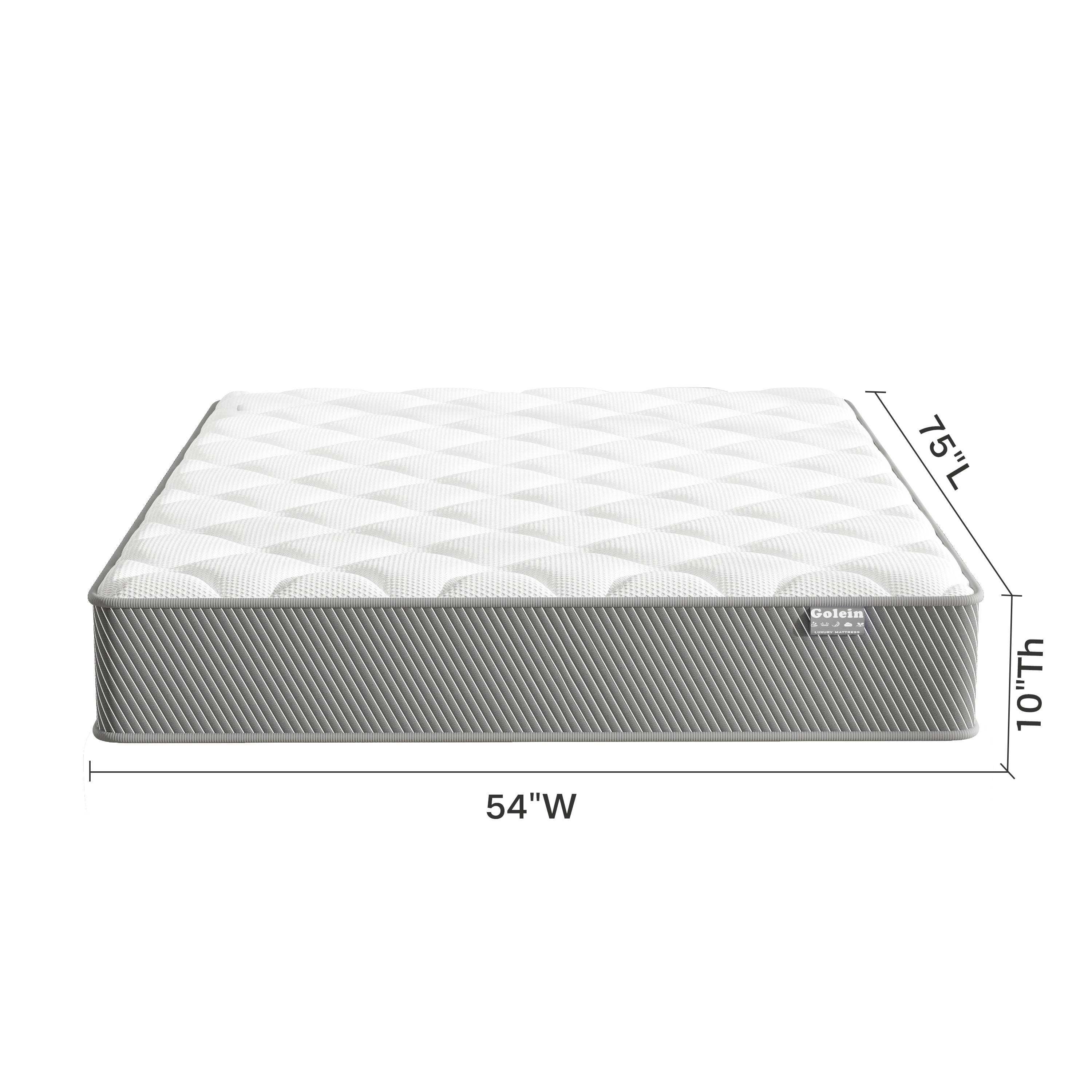 Full Size Mattress, 10 Inch Memory Foam Hybrid Mattress Full Size in a Box, Back Pressure & Pain Relief, Medium Firm Mattresses, Motion Isolation,CertiPUR-US