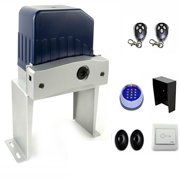 ALEKO Garden Yard Steel Single Sliding 16 Gate St. Louis Style with Gate Opener