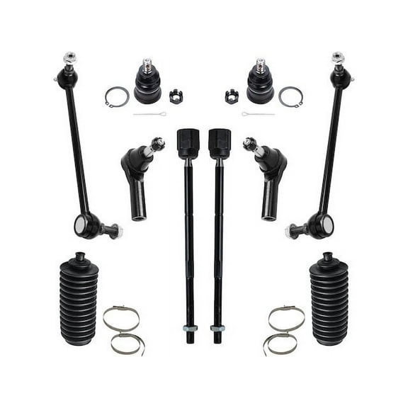 Front Ball Joint Sway Bar Link Tie Rod End Kit - Compatible with 1996 - 2007 Ford Taurus 3.0L V6 1997 1998 1999 2000 2001 2002 2003 2004 2005 2006