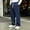 Navy, variant on Maean Men's Corduroy Pants Wide Leg Baggy Sweatpants Elastic Waist Loose Trousers with Pockets S-3XL