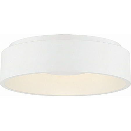 Nuvo Lighting Orbit 1 Light Led White Flush Mount Light Fixture