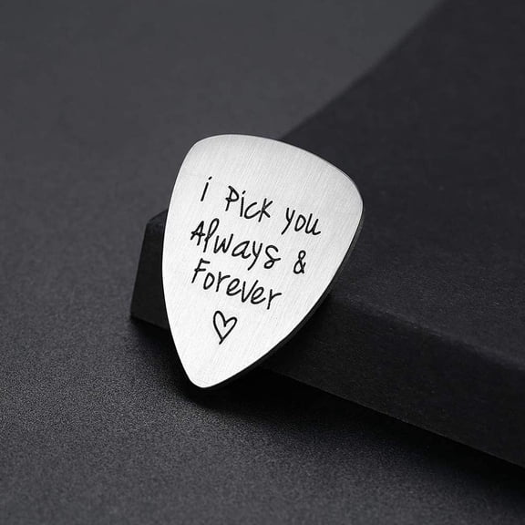 Engraved Titanium Steel Guitar Pick Perfect Bass Guitar Gift for 2020 Lot A5 L9Y5