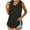 Black, variant on fatyb Women's V Neck Tank Tops Casual Sleeveless Loose Tshirts Solid Color Summer Flowy Blouses for Women