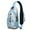 Sky-blue-7, variant on Crossbody Sling Backpack for Women Men Summer Beach Shells Sunrise Shoulder Sling Crossbody Casual Chest Bag for Travel Sports Running Hiking