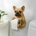 thumbnail image 3 of 3D Printed Dog Shaped Toilet Paper Holder Wall Mounted Funny Animal Tissue Roll Dispenser Storage Stand For Bathroom Kitchen, 3 of 3
