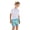 C96/Light Blue109, variant on Rggeeun Boys Child Swimsuit Set Cartoon Dinosaur Pattern Elastic Waist Side Slit Wide Leg with Adjustable Tie Double Layer Swim Trunks for Summer Beach Surf Lightweight Swimwear,Blue,18-24 Months