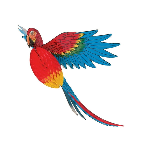 Jumbo Tissue Parrot - Party Decor - 1 Piece