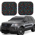 thumbnail image 1 of Easygdp Papillons Multicolores pour 2 Pcs Pare-Soleil Pliable pour Pare-Brise avant de Voiture, SUV, Camion-Moyen, 1 of 6