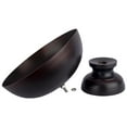 thumbnail image 3 of Koyal Wholesale Bronze Modern Minimalist Round Pedestal Bowl Metal Compote Bowl Vase Ideal for Centerpiece, 10" x 7", 3 of 5