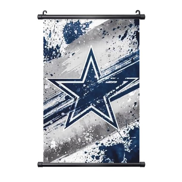 Cuadro colgante de PVC negro personalizado del equipo de fútbol de los Cowboys, varios tamaños, decoración de interiores, cuadro para colgar en la pared, cuadro decorativo para mesita de noche