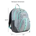 thumbnail image 6 of Eastsport Unisex Rally Sport 2.0 Backpack, Gray Stripe, 6 of 10