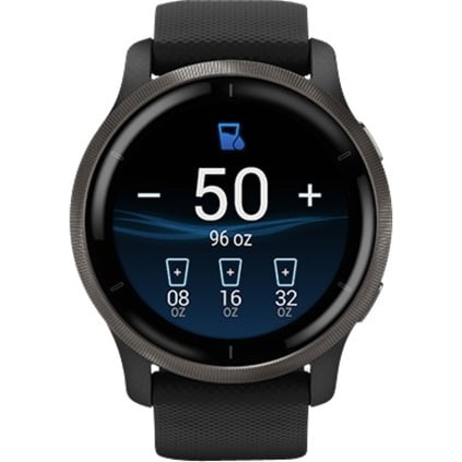 GARMIN Venu¬Æ 2 Smartwatch, Slate Bezel with Black Case & Silicone