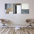 thumbnail image 2 of Abstract Grey Black Wall Art Poster Prints 3 Pieces Canvas Picture Painting Office Workplace Wall Decor Bedroom Living Room Decorations Framed Artwork (36"Wx16"H), 2 of 6
