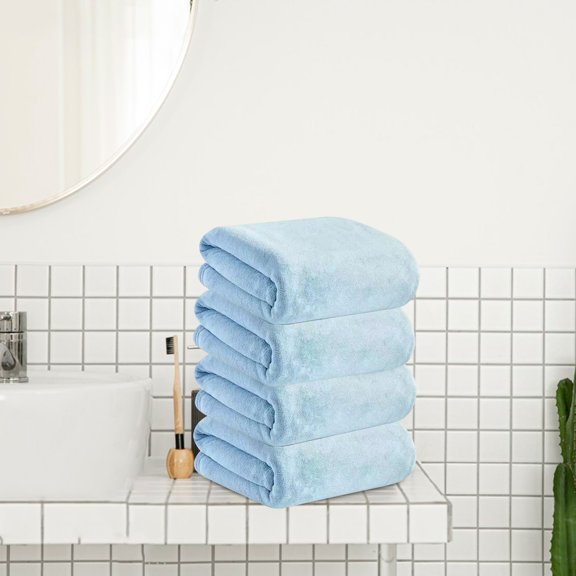 Ovzne Velvet Bath Towel – Oversized,Ultra-Absorbent Quick-Drying For Hair Body