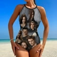 thumbnail image 2 of The Twilight Saga One-Piece Swimwear Sexy Mesh Monokini Swimsuit with Detachable Padding Bathing Suit Swimdress M, 2 of 7