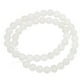 thumbnail image 5 of Cuentas de jade blanco, 8mm, redondas, suavemente brillantes, joyería, pulsera, collar, fabricación de cuentas DIY, 5 of 5