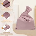 thumbnail image 3 of Bolso de Muñeca de Terciopelo Uxcell, Bolsa de Mano con Nudo para Mujeres, Clutch de Muñeca, Funda de Mano Pequeña, Bolsa de Noche con Nudo Rosa, 3 of 7