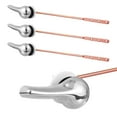 thumbnail image 1 of VILLCASE 4pcs Toilet Tank Flush Lever Handle Universal Front Mount Toilet Handle Replacement Fits Most Toilets, 1 of 9