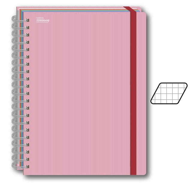 Libreta Profesional Universitaria Colores Pastel 200 Hojas Cuadro Grande Printaform