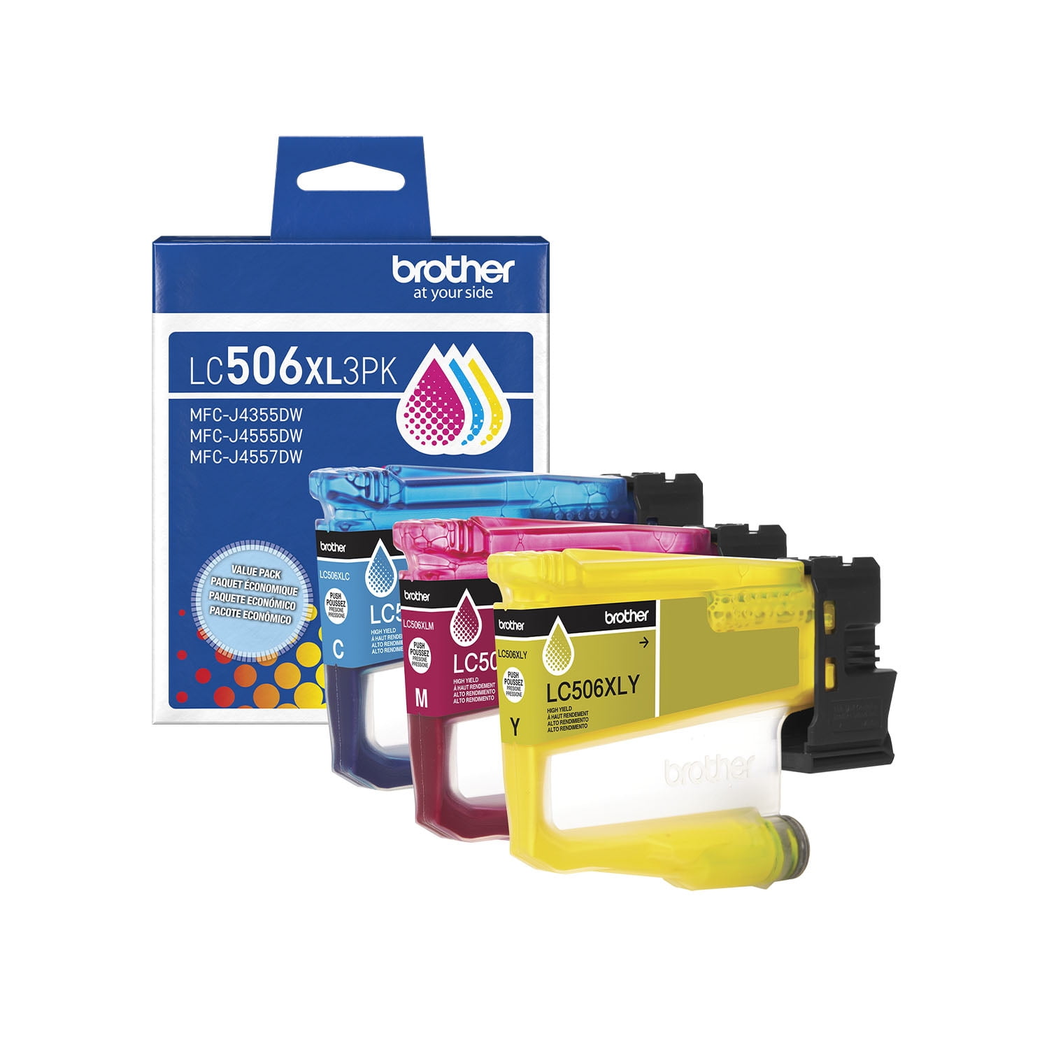 Brother LC3033 Colored Printer Cartridges, Super High Yield Inkjet