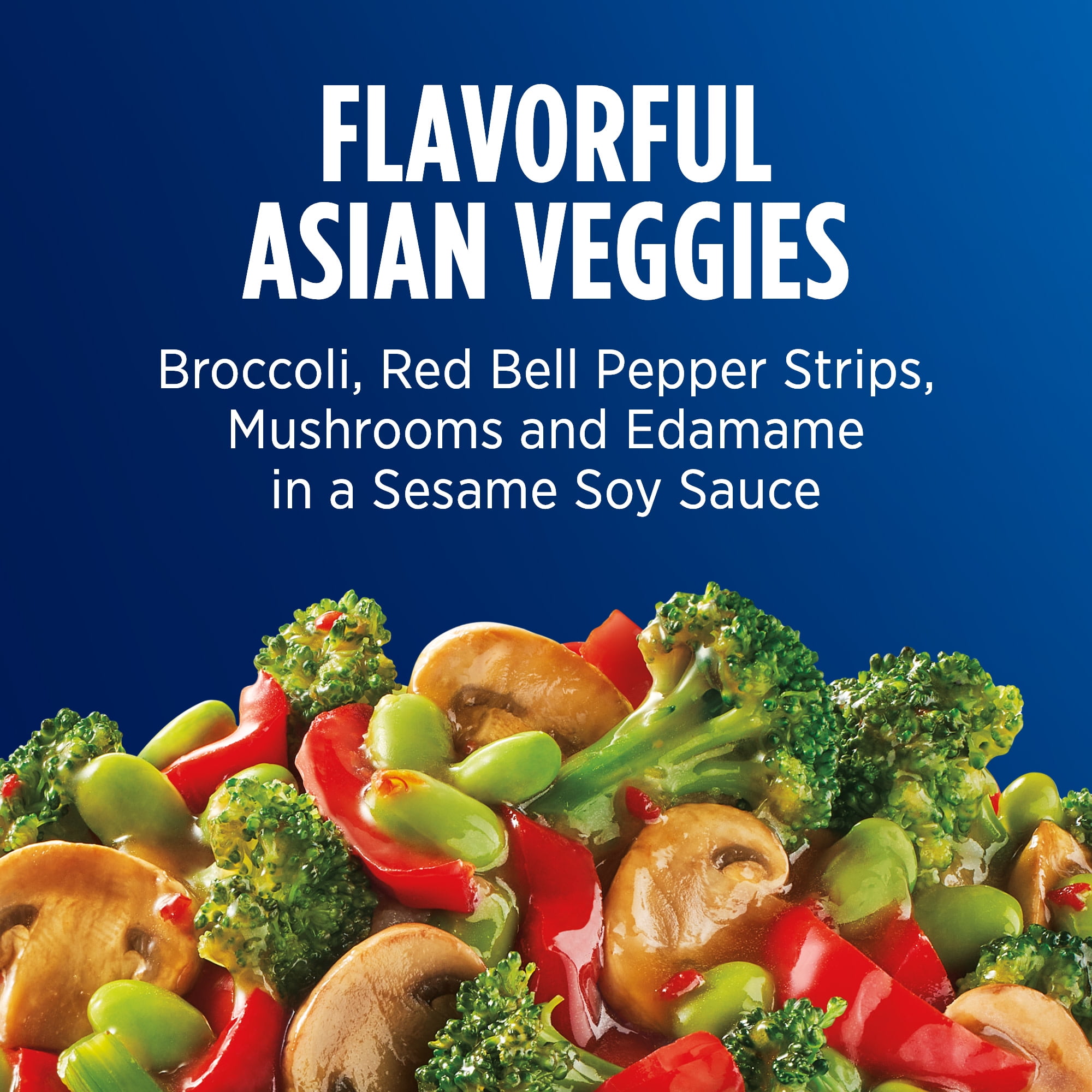Birds Eye Fusions Asian Mix Sesame Soy Sauce, Frozen Side, 11 oz. Bag